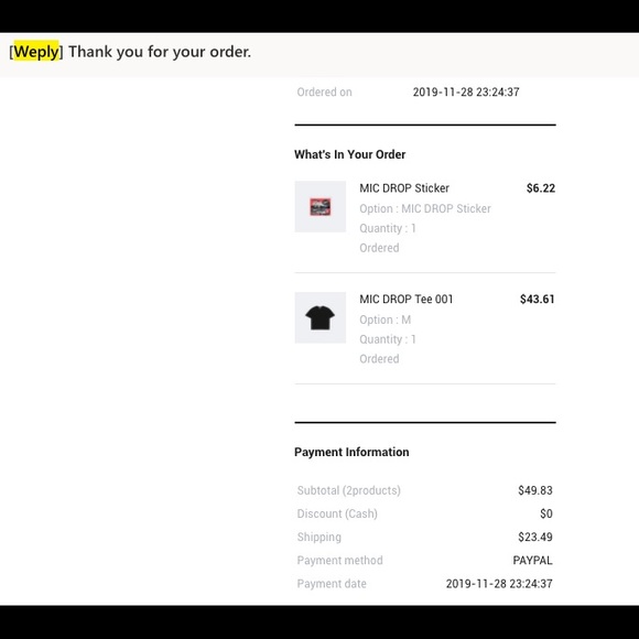 House of BTS Mic Drop tee - Picture 3 of 6